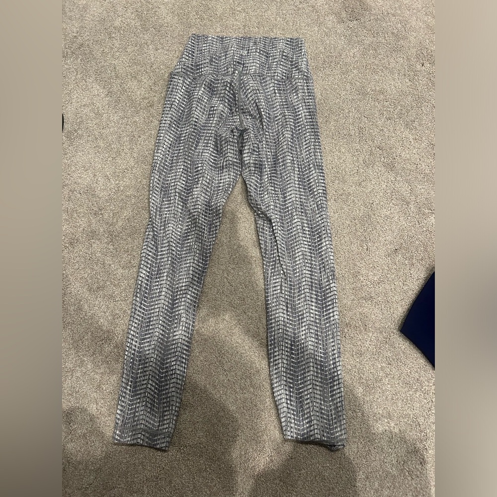 Womens Gray Patterned Lululemon Leggings